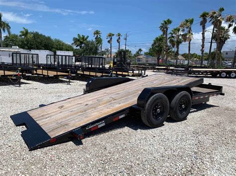 metal bed skid steer trailer tandem 16 foot|big tex bed trailers for sale.